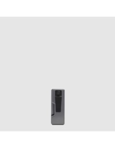 Portachiavi con fermasoldi personalizzabile Piquadro Blue Square – Nero - foto 1 2