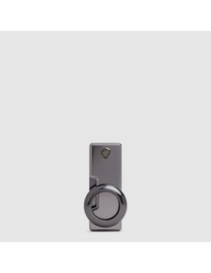 Portachiavi con porta AirTag. personalizzabile Piquadro Blue Square – Blu notte - foto 1 2