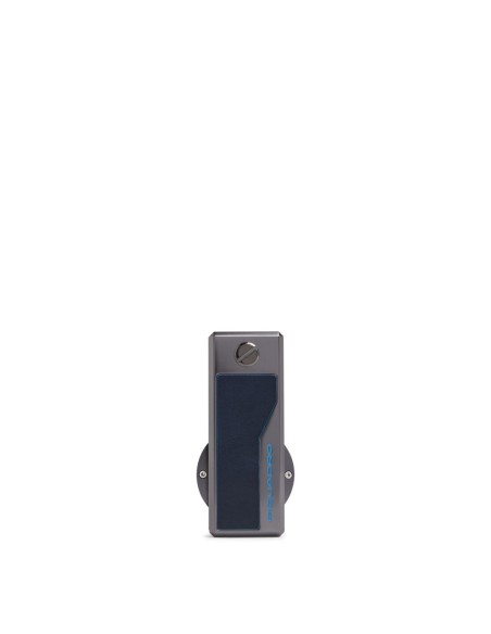 Portachiavi con porta AirTag. personalizzabile Piquadro Blue Square – Blu notte - foto 3