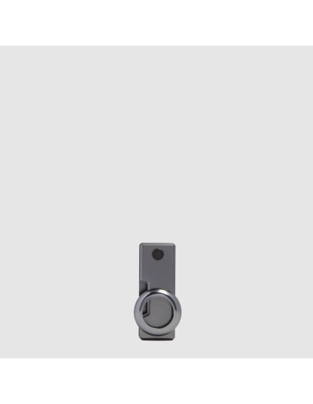 Portachiavi con porta AirTag. personalizzabile Piquadro Blue Square – Mogano - foto 2