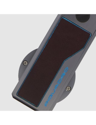 Portachiavi con porta AirTag. personalizzabile Piquadro Blue Square – Mogano - foto 3