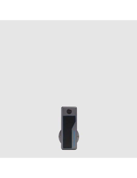 Portachiavi con porta AirTag. personalizzabile Piquadro Blue Square – Nero - foto 1
