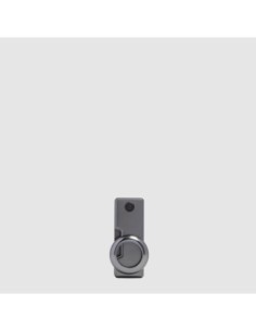 Portachiavi con porta AirTag. personalizzabile Piquadro Blue Square – Nero - foto 1 2