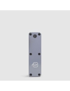 Portachiavi personalizzabile in pelle con tracker Piquadro Blue Square – Blu notte - foto 1 2