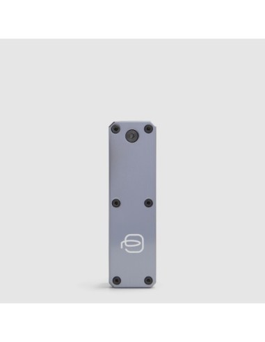 Portachiavi personalizzabile in pelle con tracker Piquadro Blue Square – Blu notte - foto 2