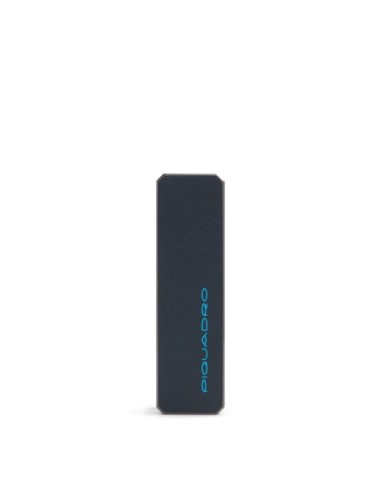 Portachiavi personalizzabile in pelle con tracker Piquadro Blue Square – Blu notte - foto 4