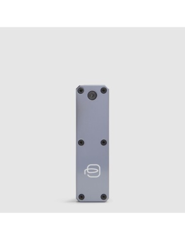 Portachiavi personalizzabile in pelle con tracker Piquadro Blue Square – Mogano - foto 2
