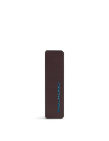 Portachiavi personalizzabile in pelle con tracker Piquadro Blue Square – Mogano - foto 4