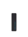 Portachiavi personalizzabile in pelle con tracker Piquadro Blue Square – Nero