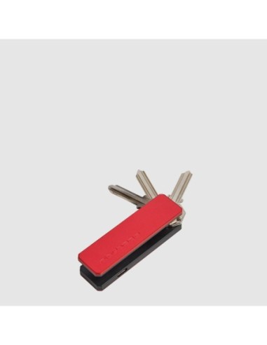 Portachiavi personalizzabile in pelle con tracker Piquadro S145 – Arancio - foto 3