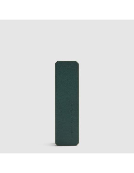 Portachiavi personalizzabile in pelle con tracker Piquadro S145 – Verde - foto 1