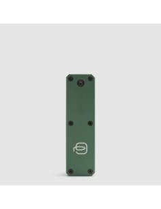 Portachiavi personalizzabile in pelle con tracker Piquadro S145 – Verde - foto 1 2