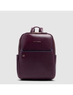 Zaino donna in pelle porta pc 14 Piquadro Blue Square – Bordeaux - foto 1