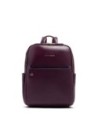 Zaino donna in pelle porta pc 14" Piquadro Blue Square – Bordeaux