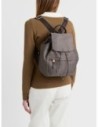 Zaino Medium con patta in tessuto Op Borbonese B-Club – Catrame Zaino Medium con patta in tessuto Op Borbonese B-Club – Catrame