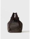 Zaino Medium con patta in tessuto Op Borbonese B-Club – Catrame Zaino Medium con patta in tessuto Op Borbonese B-Club – Catrame
