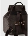Zaino Medium con patta in tessuto Op Borbonese B-Club – Catrame Zaino Medium con patta in tessuto Op Borbonese B-Club – Catrame