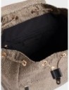 Zaino Medium con patta in tessuto Op Borbonese B-Club – Op naturale/nero