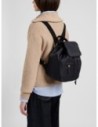 Zaino Medium con patta in tessuto Op Borbonese B-Club – Dark black