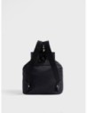 Zaino Medium con patta in tessuto Op Borbonese B-Club – Dark black