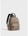 Zaino Medium con zip in tessuto Op Borbonese B-Club – Op naturale/nero Zaino Medium con zip in tessuto Op Borbonese B-Club – Op naturale/nero
