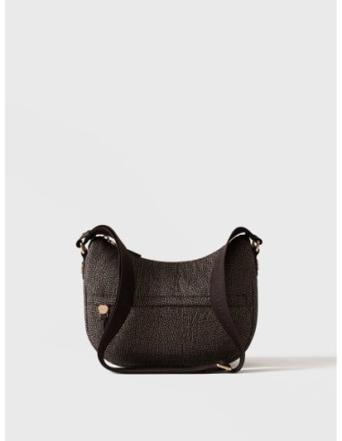 Luna Bag Small borsa a tracolla in tessuto Op Borbonese B-Club – Catrame - foto 1