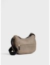 Luna Bag Small borsa a tracolla in tessuto Op Borbonese B-Club – Op naturale/nero