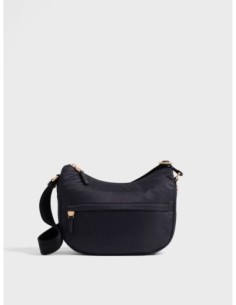 Luna Bag Small borsa a tracolla in tessuto Op Borbonese B-Club – Dark black - foto 1