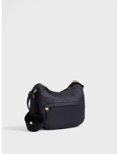 Luna Bag Small borsa a tracolla in tessuto Op Borbonese B-Club – Dark black - foto 1 2