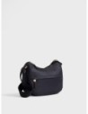 Luna Bag Small borsa a tracolla in tessuto Op Borbonese B-Club – Dark black
