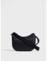 Luna Bag Small borsa a tracolla in tessuto Op Borbonese B-Club – Dark black