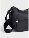 Luna Bag Small borsa a tracolla in tessuto Op Borbonese B-Club – Dark black