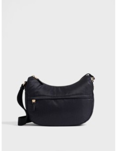 Luna Bag Middle borsa a tracolla in tessuto Op Borbonese B-Club – Dark black - foto 1