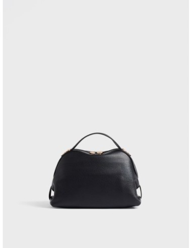 Bauletto Small in pelle stampa cervo Borbonese – Nero - foto 4