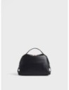 Bauletto Small in pelle stampa cervo Borbonese – Nero Bauletto Small in pelle stampa cervo Borbonese – Nero