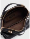 Bauletto Small in pelle stampa cervo Borbonese – Nero Bauletto Small in pelle stampa cervo Borbonese – Nero