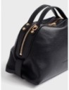Bauletto Small in pelle stampa cervo Borbonese – Nero Bauletto Small in pelle stampa cervo Borbonese – Nero