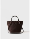 Borsa shopping Small in tessuto Op e pelle Borbonese Escape – Cioccolato/castagno Borsa shopping Small in tessuto Op e pelle Borbonese Escape – Cioccolato/castagno