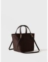 Borsa shopping Small in tessuto Op e pelle Borbonese Escape – Cioccolato/castagno Borsa shopping Small in tessuto Op e pelle Borbonese Escape – Cioccolato/castagno