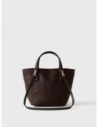 Borsa shopping Small in tessuto Op e pelle Borbonese Escape – Cioccolato/castagno Borsa shopping Small in tessuto Op e pelle Borbonese Escape – Cioccolato/castagno