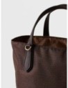 Borsa shopping Small in tessuto Op e pelle Borbonese Escape – Cioccolato/castagno Borsa shopping Small in tessuto Op e pelle Borbonese Escape – Cioccolato/castagno