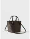 Borsa shopping Small in tessuto Op e pelle Borbonese Escape – Catrame/nero Borsa shopping Small in tessuto Op e pelle Borbonese Escape – Catrame/nero