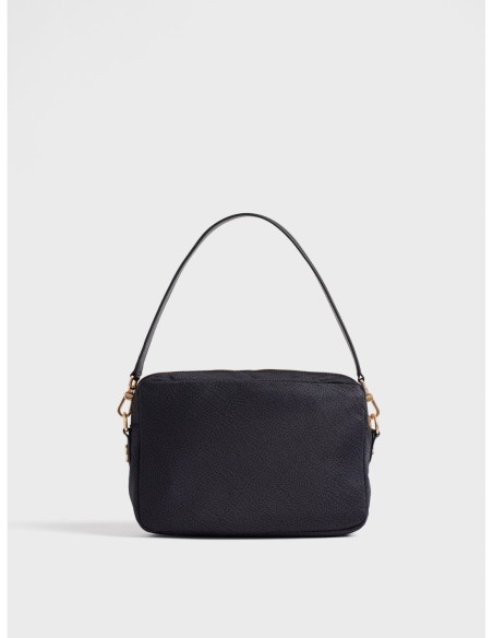 Camera Case Medium borsa a tracolla in tessuto Op Borbonese B-Club – Dark black - foto 4
