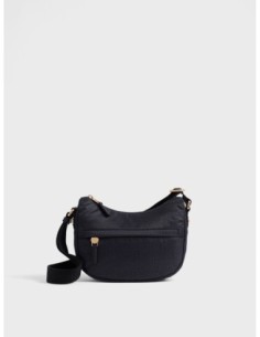 Luna Bag Mini borsa a tracolla in tessuto Op Borbonese B-Club – Dark black - foto 1