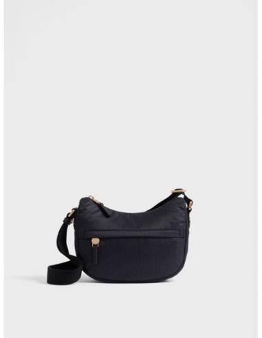 Luna Bag Mini borsa a tracolla in tessuto Op Borbonese B-Club – Dark black - foto 1