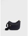 Luna Bag Mini borsa a tracolla in tessuto Op Borbonese B-Club – Dark black