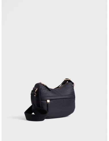 Luna Bag Mini borsa a tracolla in tessuto Op Borbonese B-Club – Dark black - foto 3