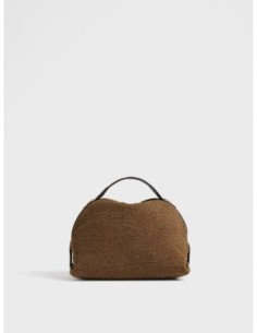 Bauletto Small in camoscio Op Borbonese – Cumino/ebano - foto 1