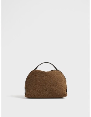Bauletto Small in camoscio Op Borbonese – Cumino/ebano - foto 1