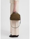 Bauletto Small in camoscio Op Borbonese – Cumino/ebano